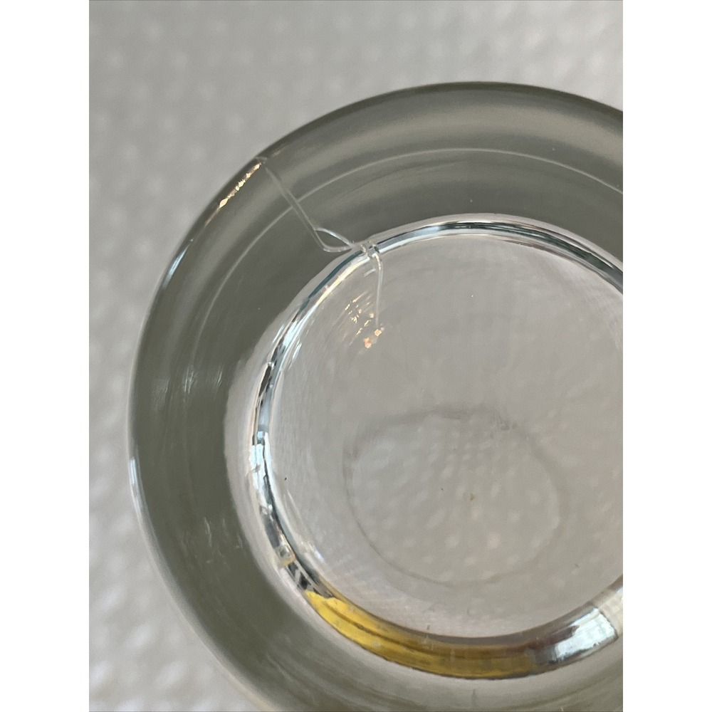 Vintage Etched Monogrammed "D" Set Of 3 Glasses 5.5" Tall - Picture 4 of 4